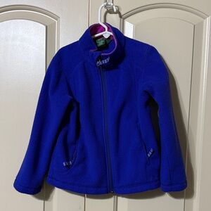 L.L. Bean Royal Blue Kids Fleece Jacket